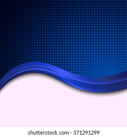blue wave style vector background