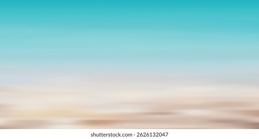 Fondo azul del paisaje del verano de la onda