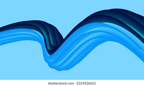 blue, wave, technology, communication background 