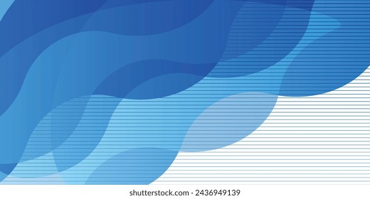 Blue Wave Technologie Silhouette Hintergrund