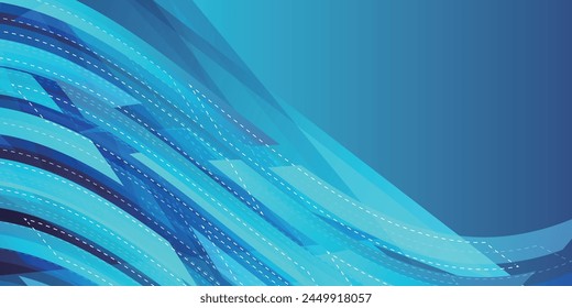 Blue Wave Technology Texture Background