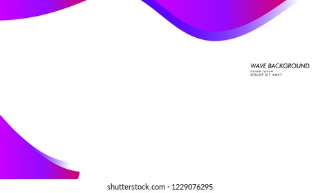 Blue wave vector abstract background