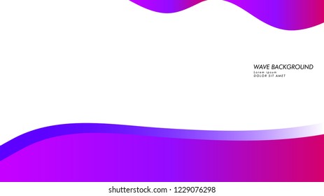 Blue wave vector abstract background