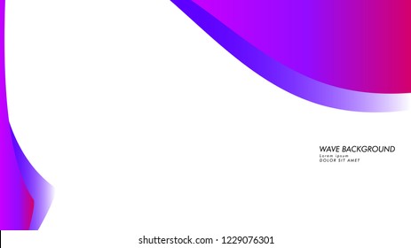 Blue wave vector abstract background