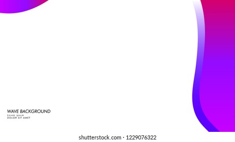 Blue wave vector abstract background