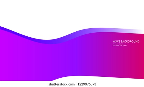 Blue wave vector abstract background