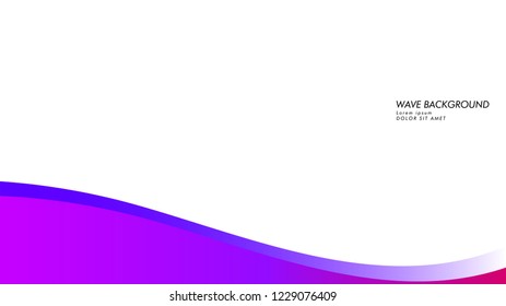Blue wave vector abstract background