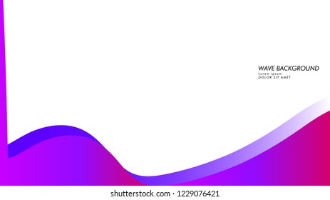 Blue wave vector abstract background