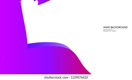 Blue wave vector abstract background