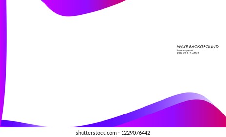 Blue wave vector abstract background