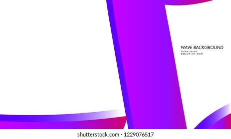 Blue wave vector abstract background