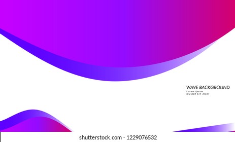 Blue wave vector abstract background