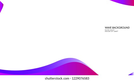 Blue wave vector abstract background