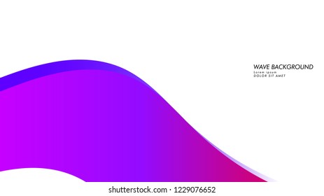 Blue wave vector abstract background