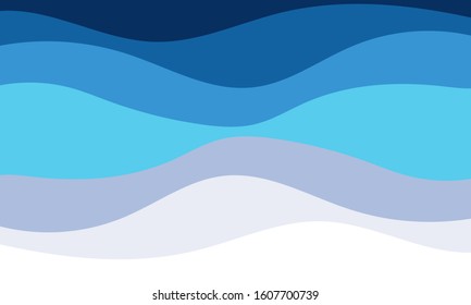 Blue wave vector abstract background. EPS 10 vector.