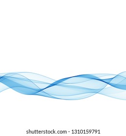 blue Wave. vector abstract illustration. layout for advertising