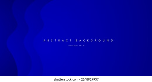 Fondo vectorial de onda azul para concepto corporativo, plantilla, afiche, folleto, sitio web, diseño de volante. Ilustración del vector