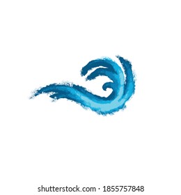blue wave Vector icons. Water waves illustration sign collection.
