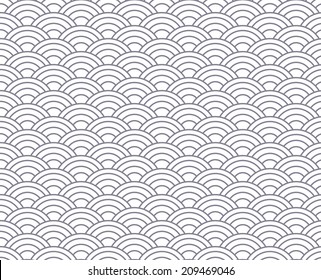 blue wave vector seamless patterns. Endless texture can be used for wallpaper, pattern fills, web page background,surface textures. 