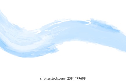 A blue wave with white paint splatters