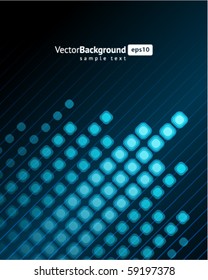 Blue Waveform Vector Background