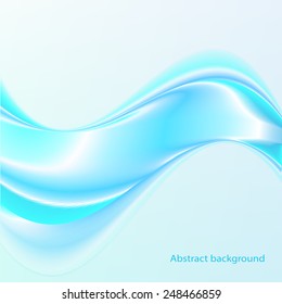 Blue waves. Abstract background