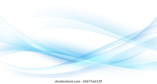 Fondo abstracto de las ondas azules, diseño moderno, Ilustración vectorial