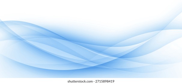 Fondo abstracto de las ondas azules, diseño moderno, Ilustración vectorial