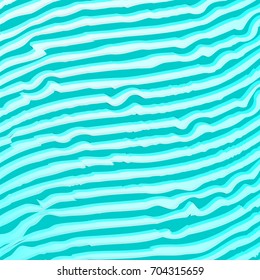 Blue waves, abstract background, poster design template, vector illustration