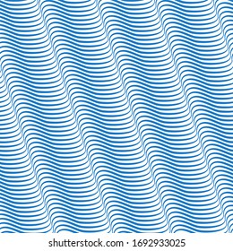 blue waves abstract background. textile or print pattern