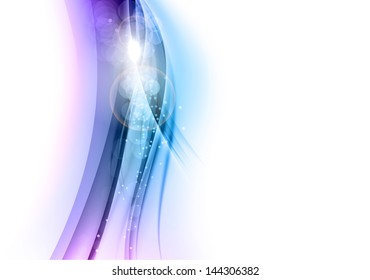 blue waves as abstract shapes