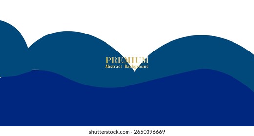 blue waves abstract vector design background