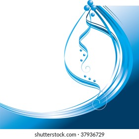 Blue waves background