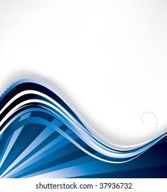 Blue waves background