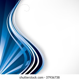 Blue waves background