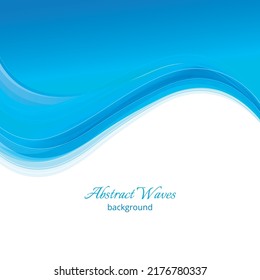 Blue waves background. Abstract blue wave background Blue wave business template