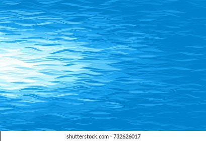 Blue waves background. Eps8. RGB Global colors