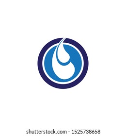 blue Waves beach logo and symbols template icons app
