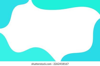 Blue waves border background. Vector illustration.