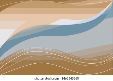Blue waves and brown sugar are abstract designs.
