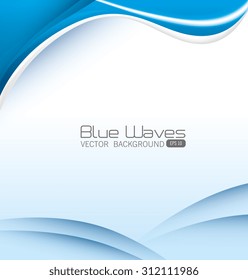 Blue waves design, vector illustration eps 10.