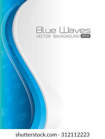 Blue waves design, vector illustration eps 10.