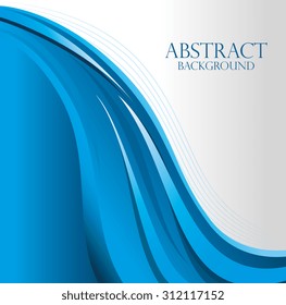 Blue waves design, vector illustration eps 10.