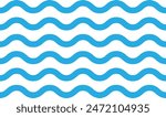 Blue waves icon in trendy style isolated on white background . Water wave icon vector