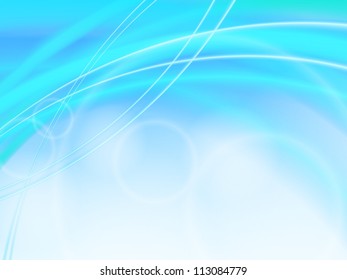blue waves light design template frame background