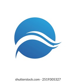 Logotipo e ícone da Blue Waves