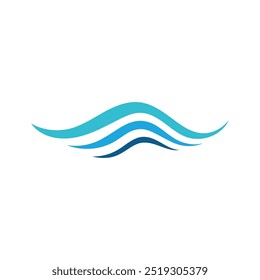 Logotipo e ícone da Blue Waves
