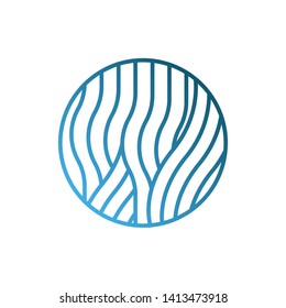 Blue Waves logo template. Simple Water symbol and icon Logo Template isolated on white background. Abstract ornamental emblem for business, travel, tourism and ecology concepts, health.