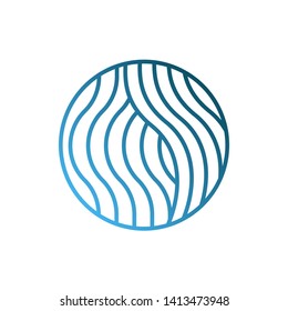 Blue Waves logo template. Simple Water symbol and icon Logo Template isolated on white background. Abstract ornamental emblem for business, travel, tourism and ecology concepts, health.