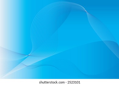 Blue waves on a gradient background